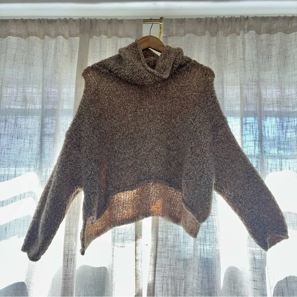 Free People BFF Cowl Neck Cozy Sweater - Size X-Small
